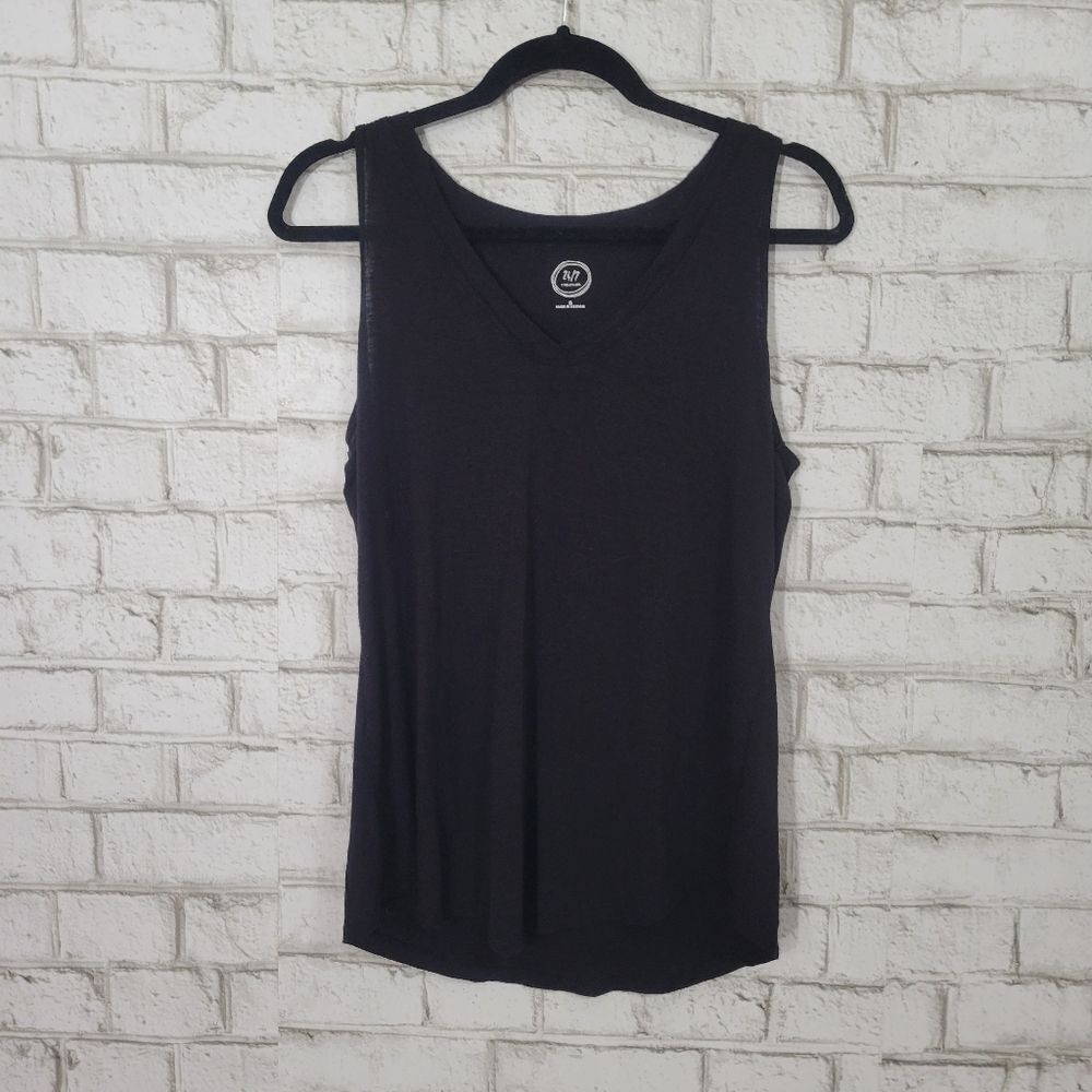 Maurices plain black tank